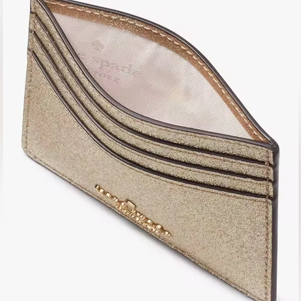 Kate Spade Glimmer Small Slim Card Gold